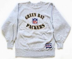 画像1: 90s メキシコ製 Championチャンピオン GREEN BAY PACKERS リバースウィーブ スウェット 杢グレー L (1)