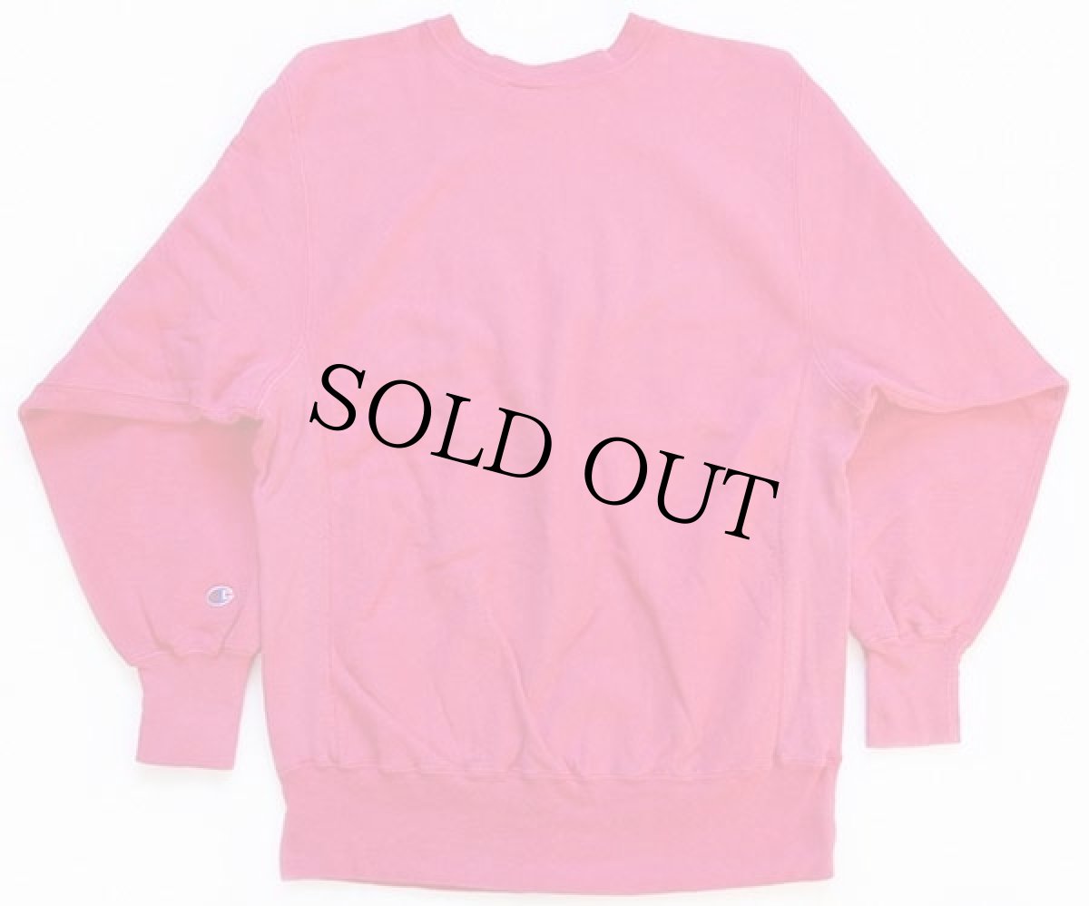 画像2: 90s USA製 Championチャンピオン SLIPPERY ROCK リバースウィーブ スウェット ピンク XL (2)