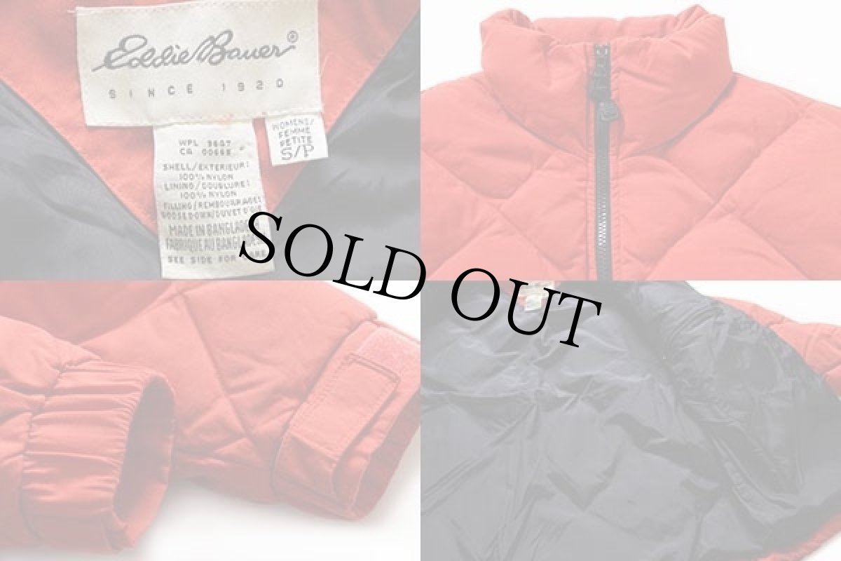 画像3: 90s EddieBauerエディーバウアー ダウンジャケット オレンジ W-S (3)