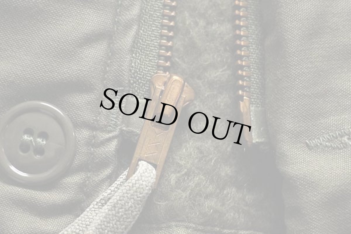 画像6: 80s 米軍 U.S.NAVY A-2 ステンシル デッキジャケット オリーブ L (6)