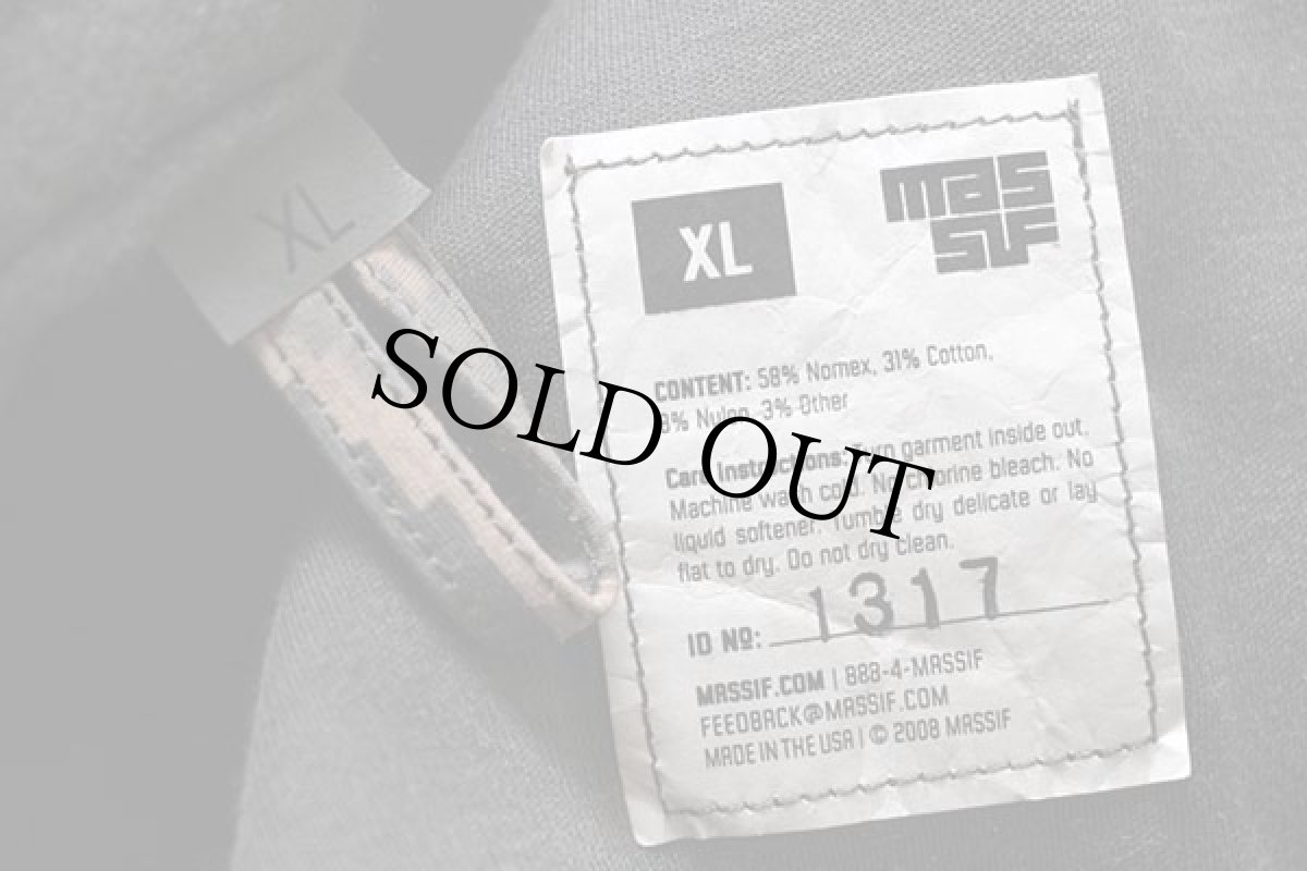 画像4: 00s USA製 MASSIF ABU デジタル タイガーカモ Elements NOMEX ソフトシェルジャケット XL (4)