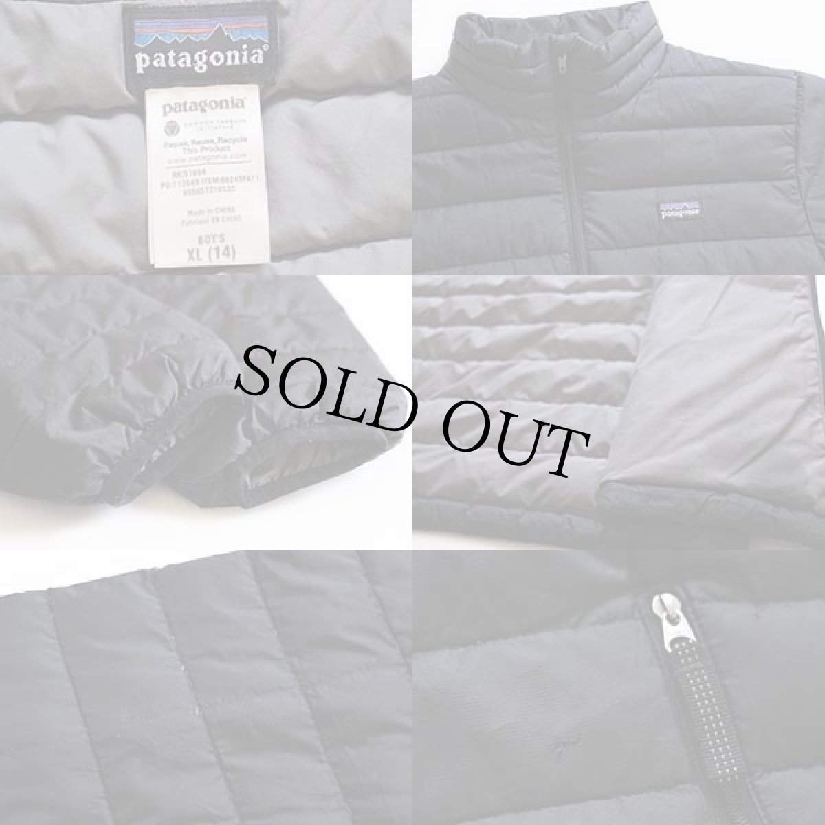 画像3: patagoniaパタゴニア ダウンセーター 黒 ボーイズXL★ダウンジャケット (3)