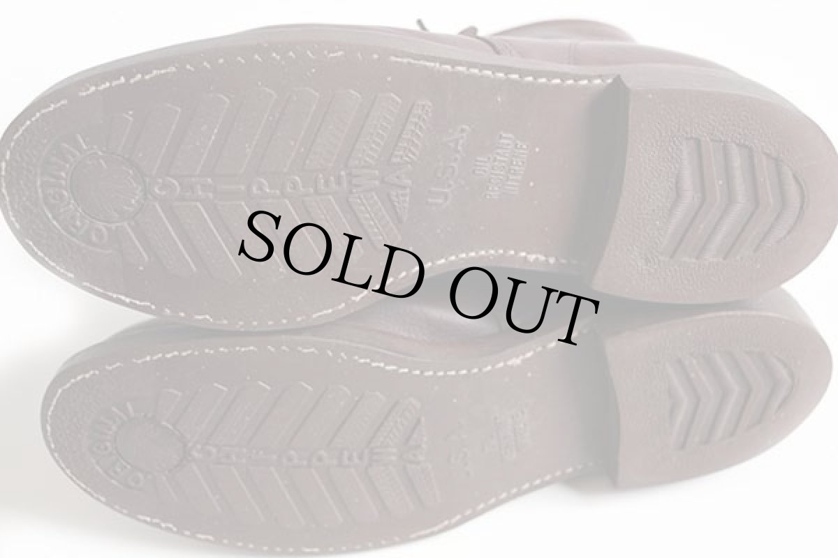 画像8: 90s USA製 Chippewaチペワ ワークブーツ 焦げ茶 8.5D (8)