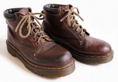 画像1: 英国製 DR.MARTENSドクターマーチン 6ホールブーツ 厚底 焦げ茶 UK7 (1)