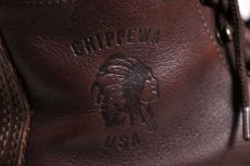 画像6: 90s USA製 Chippewaチペワ ワークブーツ 焦げ茶 8.5D (6)