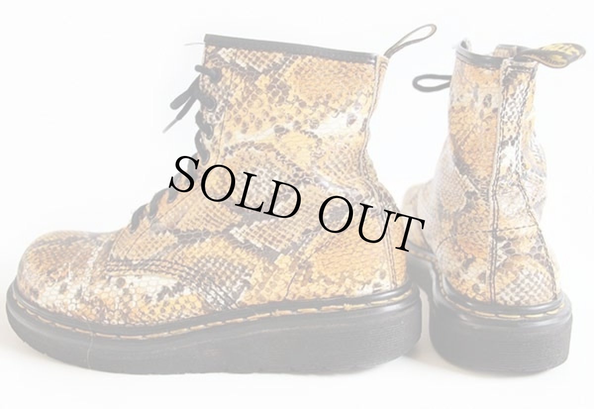 画像2: 英国製 DR.MARTENSドクターマーチン パイソン 8ホールブーツ 6.5 (2)