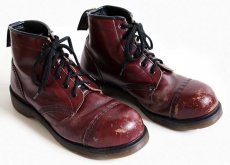 画像1: 英国製 DR.MARTENSドクターマーチン キャップトゥ 6ホールブーツ チェリーレッド UK8 (1)