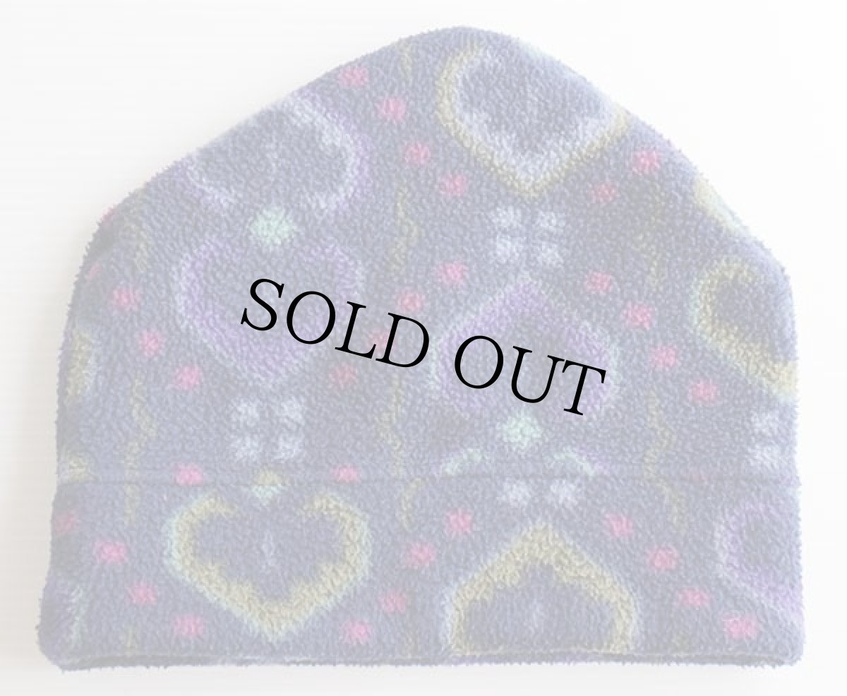 画像2: 90s USA製 patagoniaパタゴニア タペストリー 総柄 フリースキャップ (2)