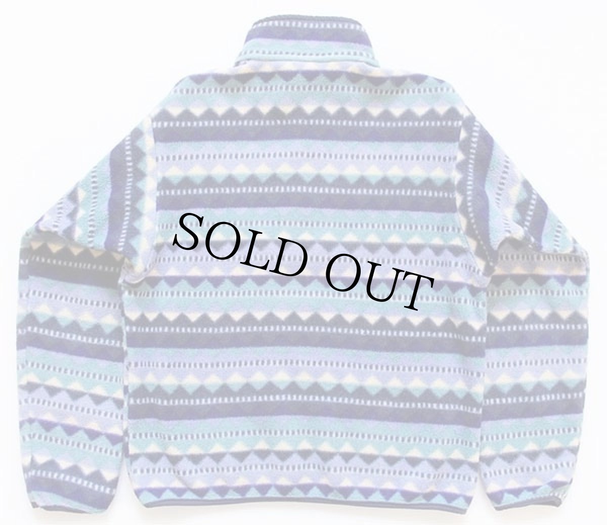 画像2: 90s USA製 patagoniaパタゴニア ダイヤモンド 総柄 フリース スナップT M (2)