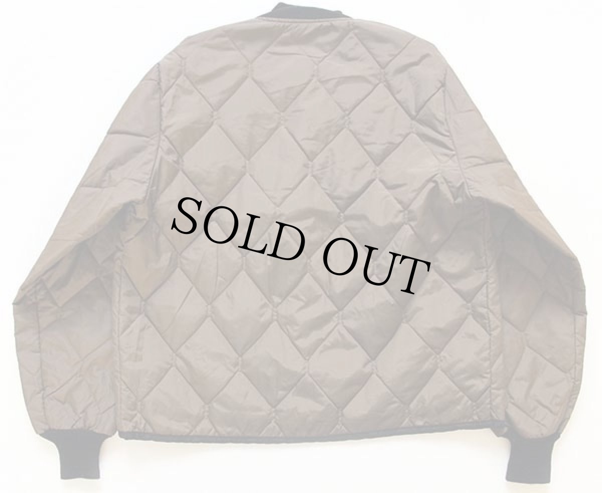 画像2: 80s USA製 WOODFIELD ナイロン キルティングジャケット 焦げ茶 M (2)