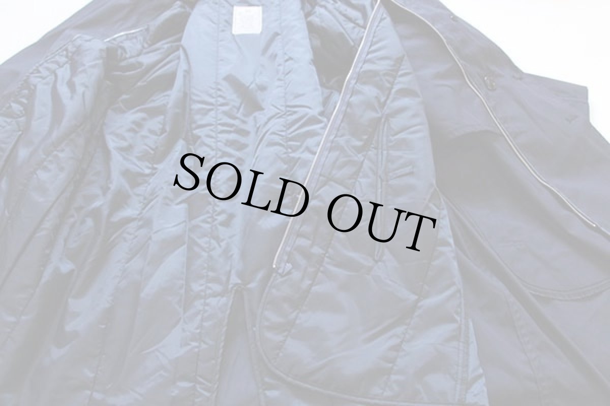 画像5: 10 米軍 USAF キルティングライナー付き オールウェザー トレンチコート 紺 44R (5)