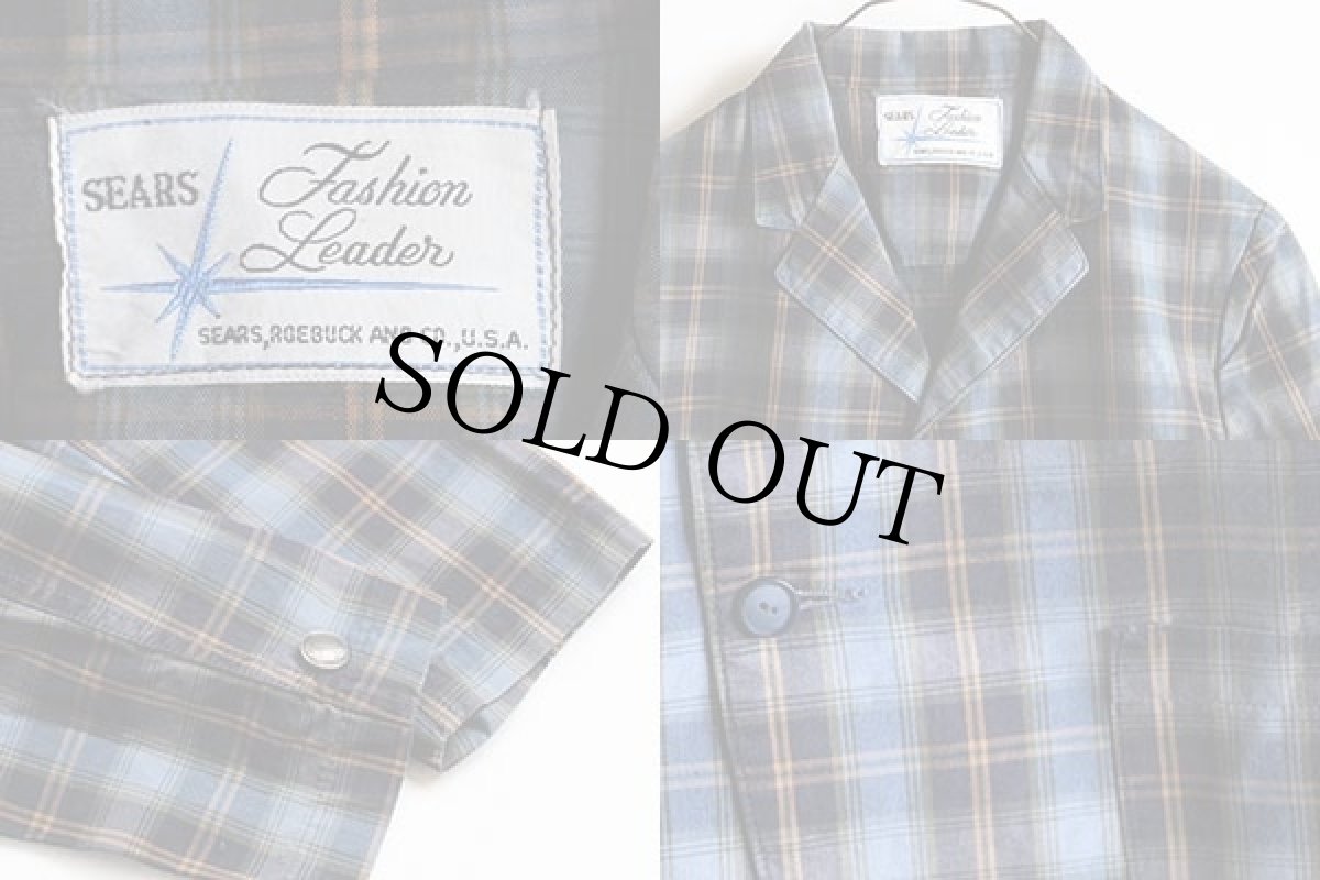 画像3: 50s SEARS ROEBUCK チェック コットン テーラードジャケット キッズ (3)