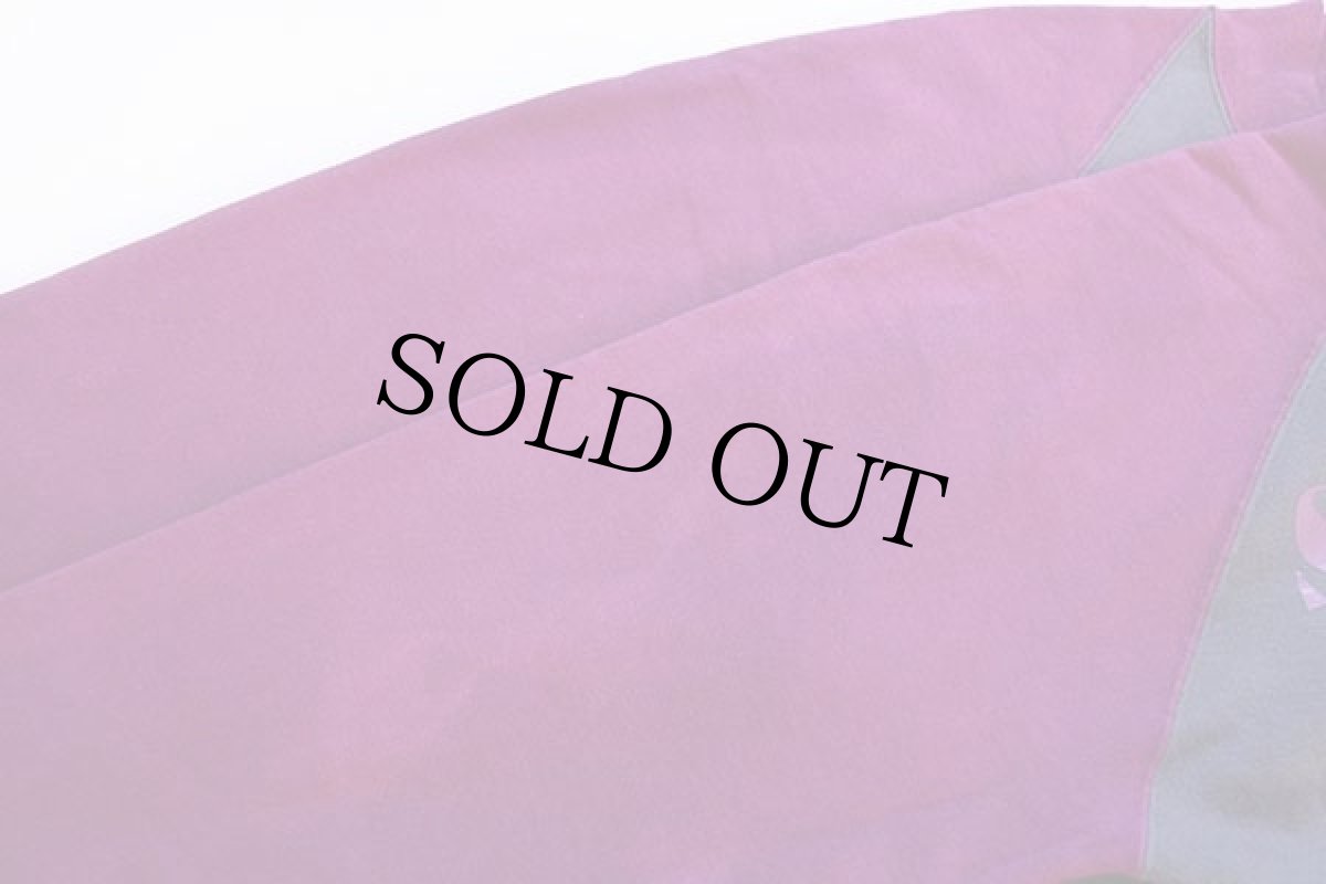 画像6: 90s USA製 Championチャンピオン ST.THOMAS TENNIS ツートン フルジップ スウェット グレー×紫 L (6)