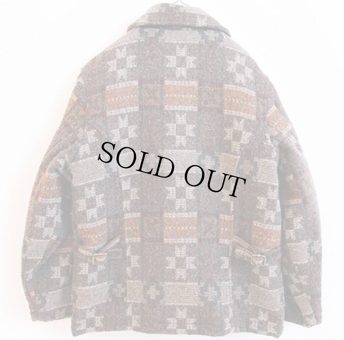 画像2: 90s USA製 Woolrichウールリッチ フォークロア柄 キルティングライナー ウール ラグジャケット W-M (2)