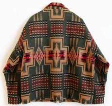 画像2: 90s USA製 PENDLETONペンドルトン ネイティブ柄 ウール ブランケット ジャケット XL (2)