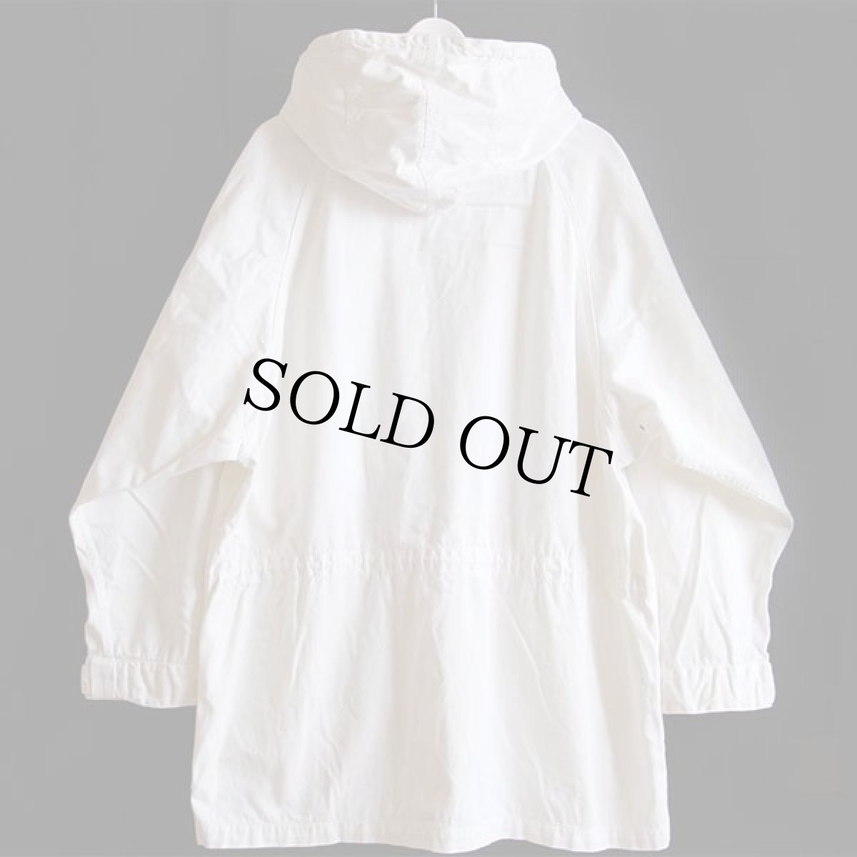 画像2: 90s ラルフローレン コットンパーカー 白 L★モッズコート (2)