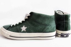 画像2: 未使用★CONVERSEコンバース Chuck Taylorチャックテイラー ONE STARワンスター MID スエード 緑 9.5 (2)