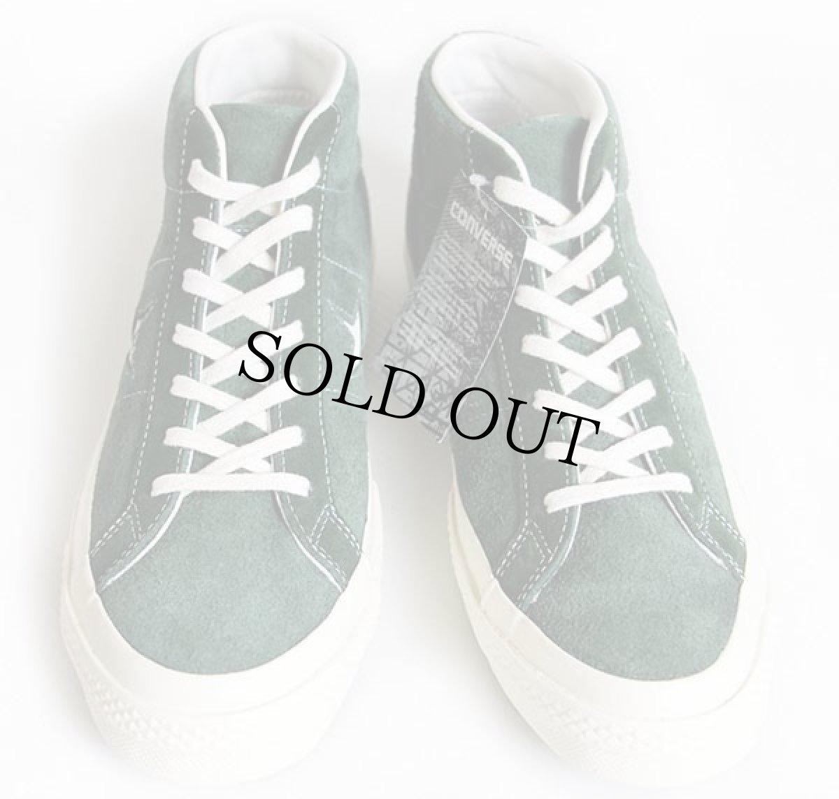 画像3: 未使用★CONVERSEコンバース Chuck Taylorチャックテイラー ONE STARワンスター MID スエード 緑 9.5 (3)