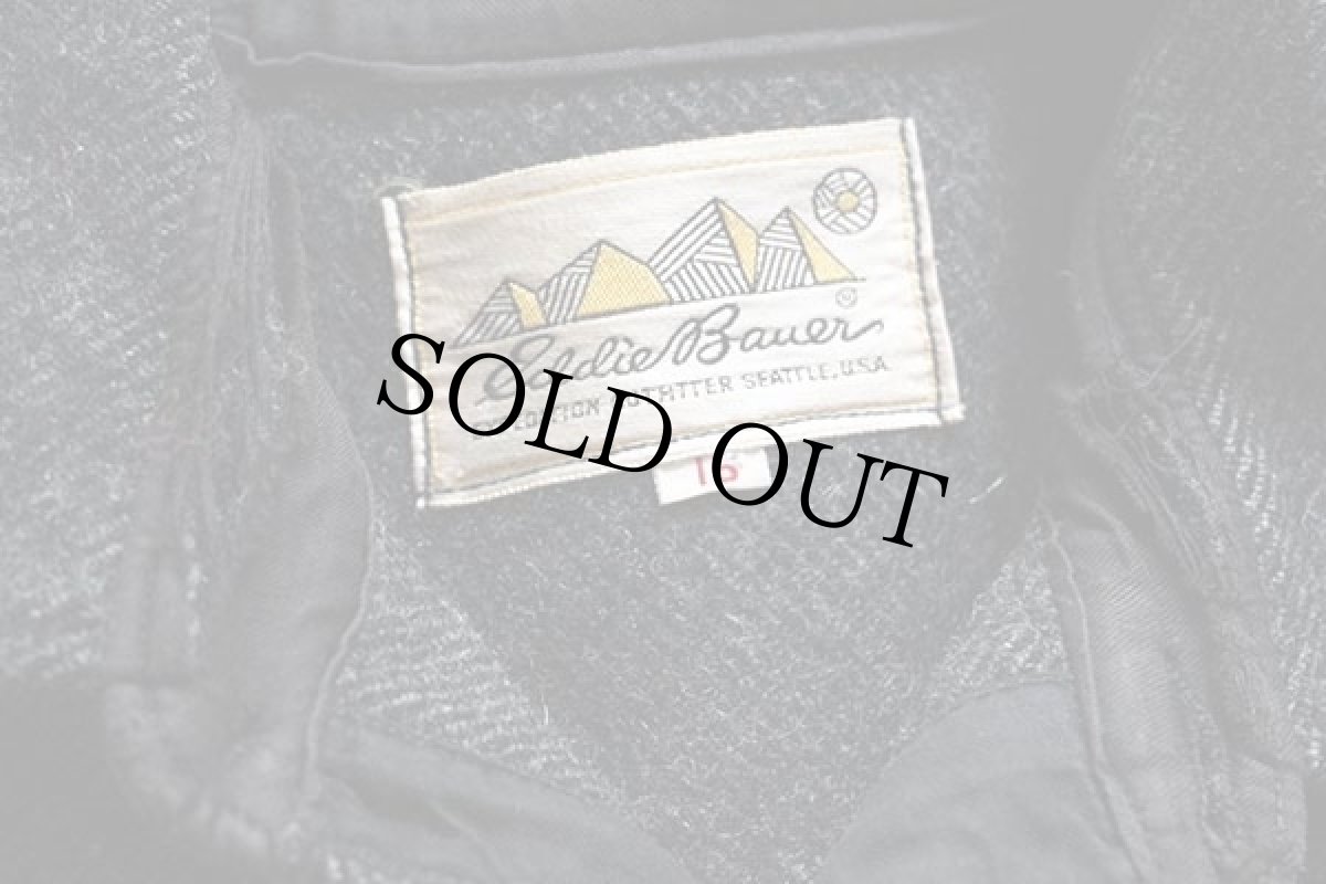 画像4: 70s EddieBauerエディーバウアー ウール シャツジャケット チャコール 16 (4)