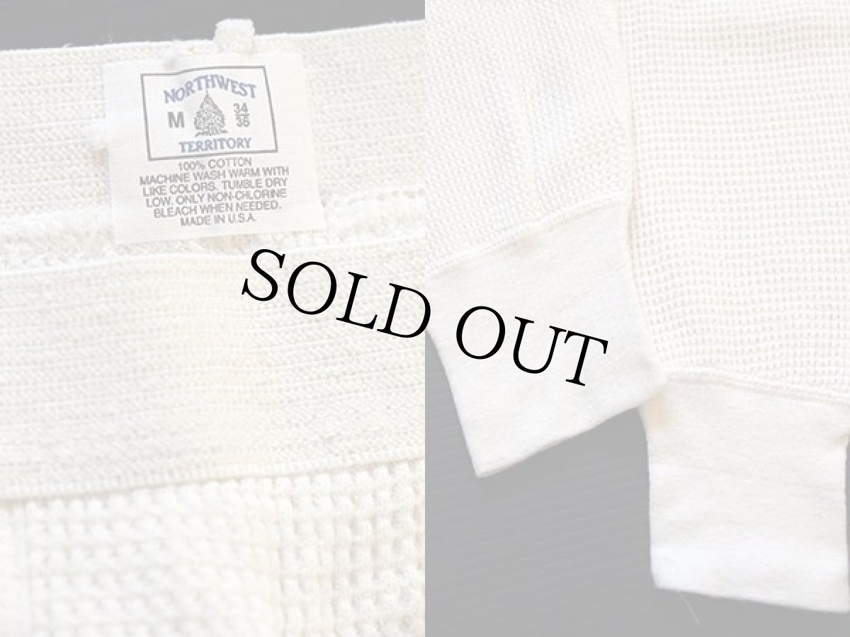 画像3: デッドストック★80s USA製 NORTHWEST TERRITORY サーマルパンツ ナチュラル M (3)