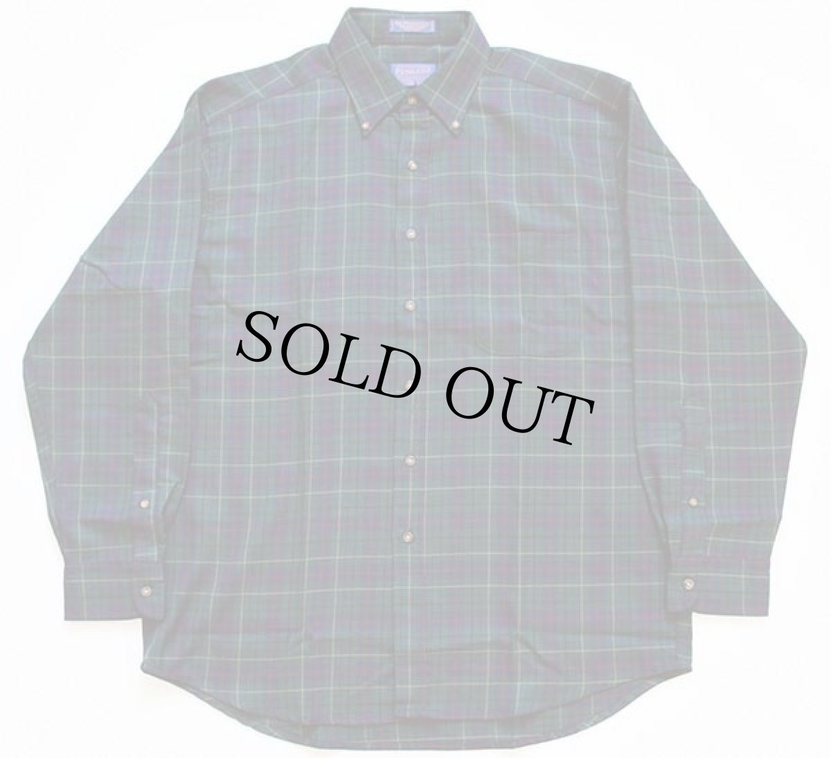 画像2: デッドストック★00s SIR PENDLETONサーペンドルトン タータンチェック ボタンダウン ウールシャツ L (2)