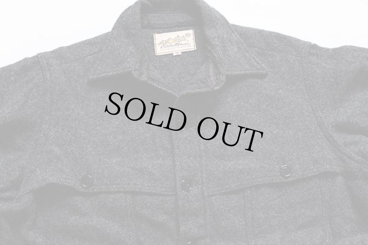 画像3: 70s EddieBauerエディーバウアー ウール シャツジャケット チャコール 16 (3)