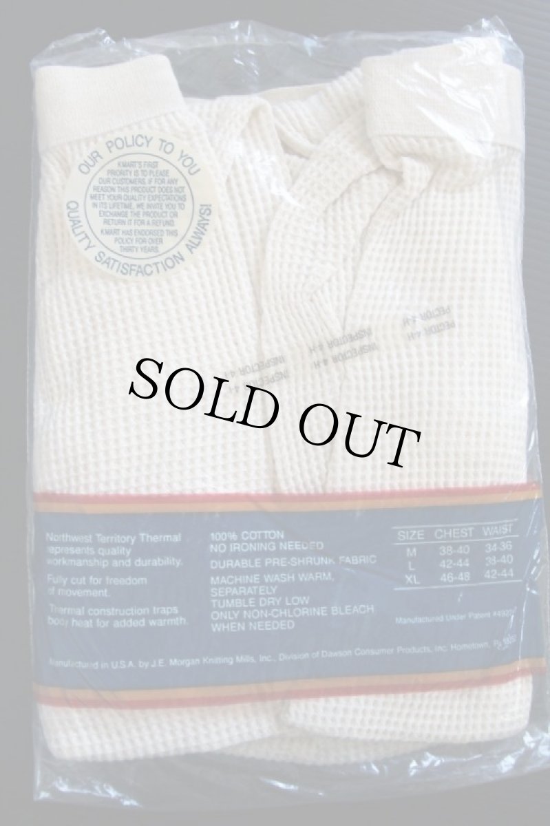 画像2: デッドストック★80s USA製 NORTHWEST TERRITORY サーマルパンツ ナチュラル M (2)