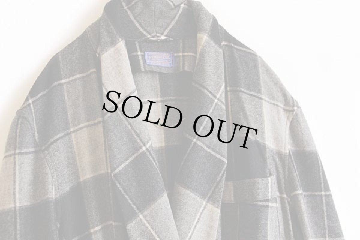 画像3: 50s PENDLETONペンドルトン チェック ウールガウン (3)