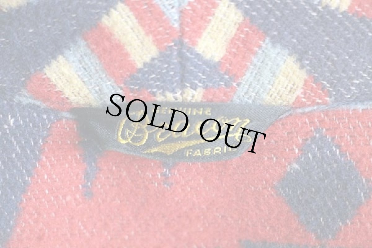 画像4: 40s Beaconビーコン ネイティブ柄 ショールカラー ブランケット ガウン (4)