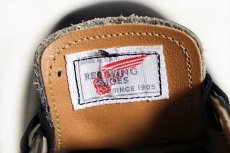 画像4: 90s USA製 REDWINGレッドウイング 9335 Uチップ/モックトゥ ポストマン レザーシューズ 黒 9B (4)