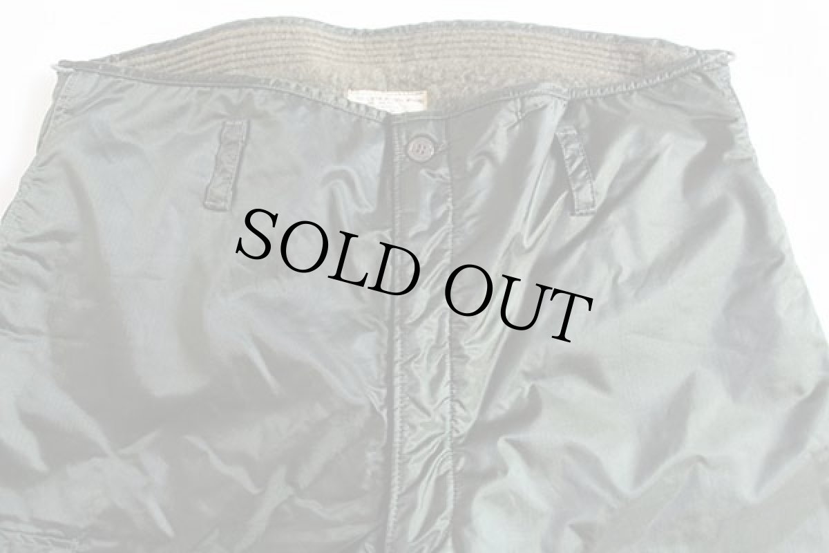 画像2: 70s 米軍 U.S.NAVY A-1 ボアライナー ナイロン デッキパンツ XL★ALPHAアルファ (2)