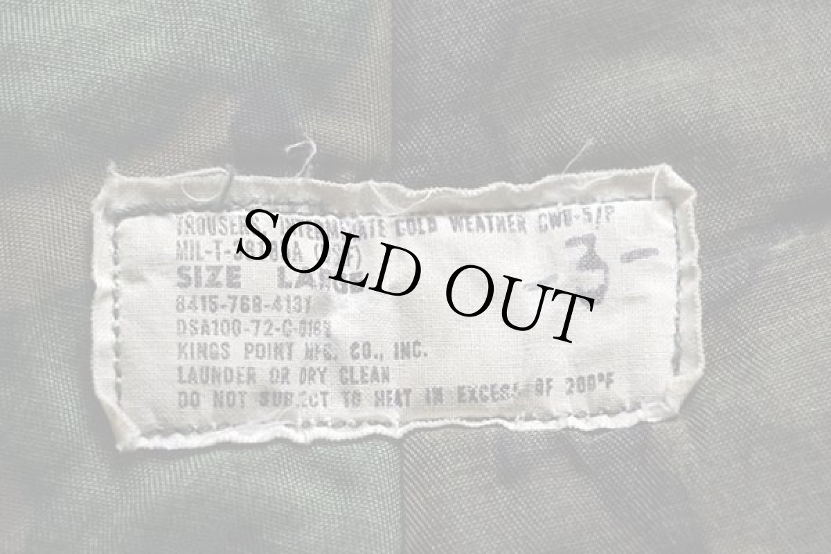 画像4: 70s 米軍 USAF CWU-5/P リーフカモライナー フライトパンツ セージグリーン L (4)