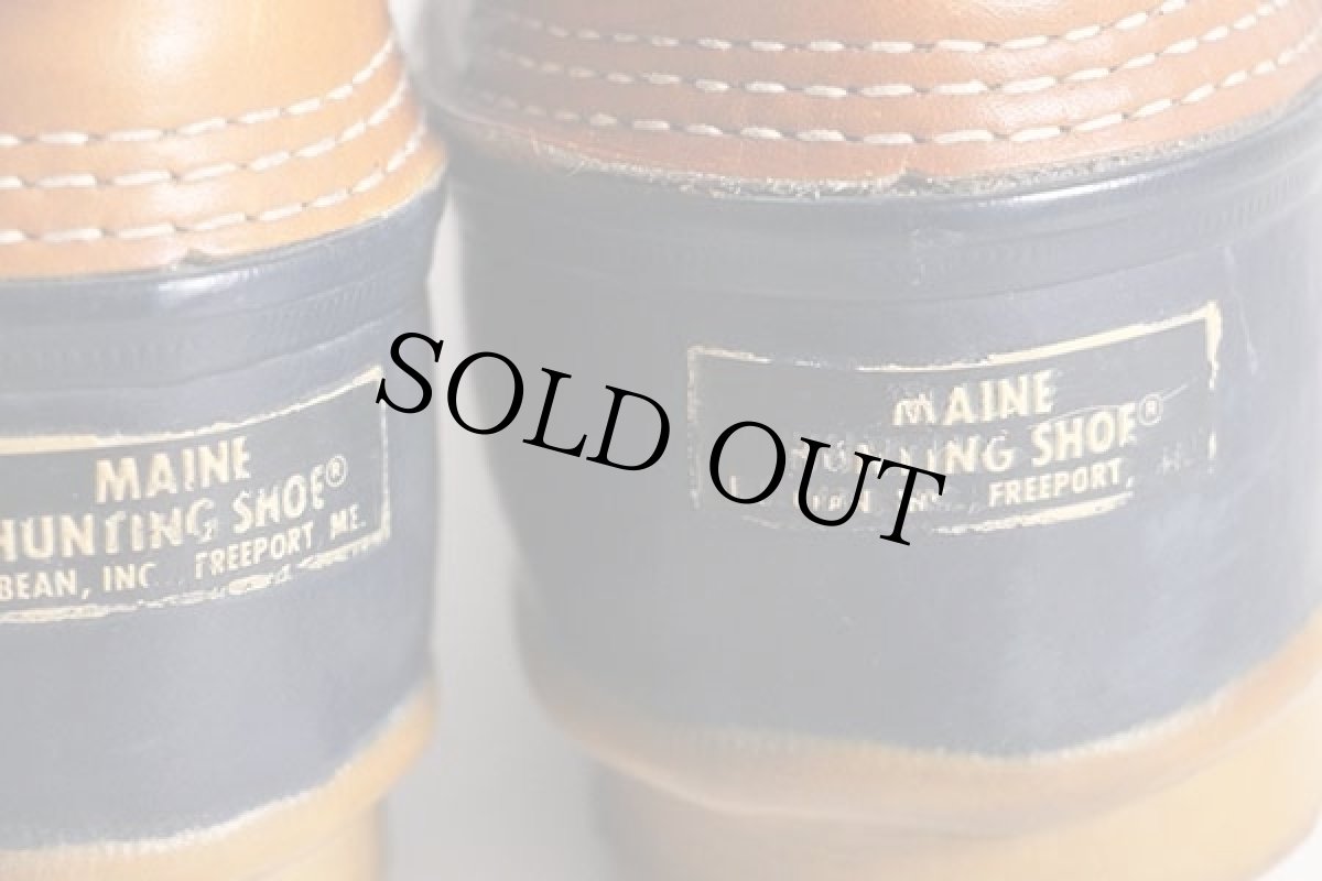 画像4: 80s USA製 L.L.Bean メインハンティング 3ホール シンサレート ビーンブーツ ガムシューズ 9LM (4)