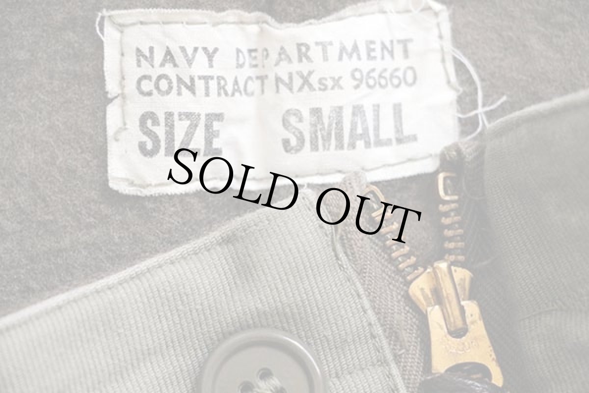 画像4: 40s 米軍 U.S.NAVY N-1 デッキパンツ オリーブドラブ S★オーバーオール (4)