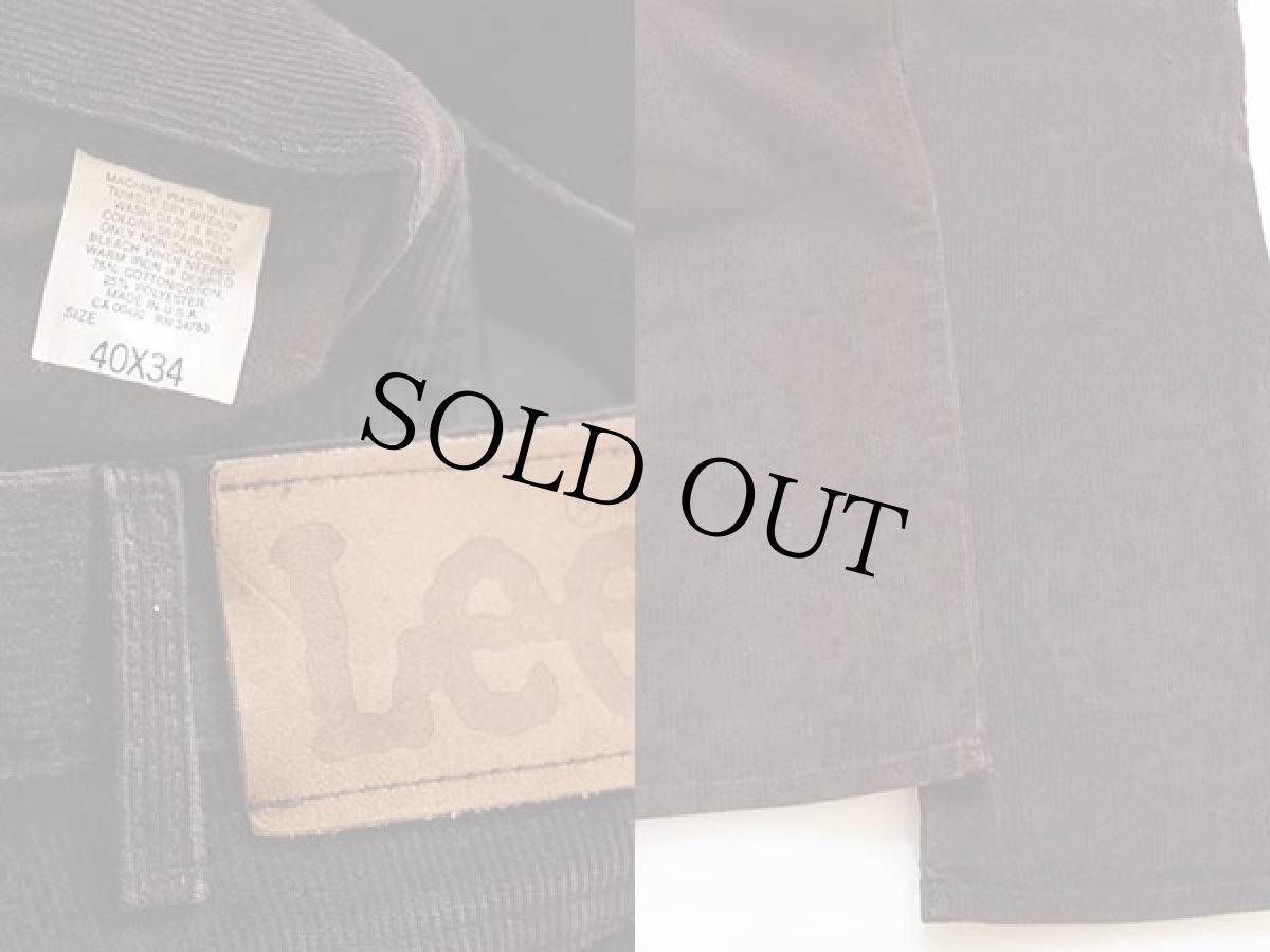 画像4: 90s USA製 Leeリー 200 コーデュロイパンツ 焦げ茶 w40 L34 (4)