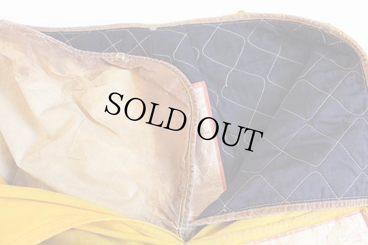 画像4: 80s USA製 BODY GUARD キルティングライナー付き ファイヤーマンパンツ 黄 (4)