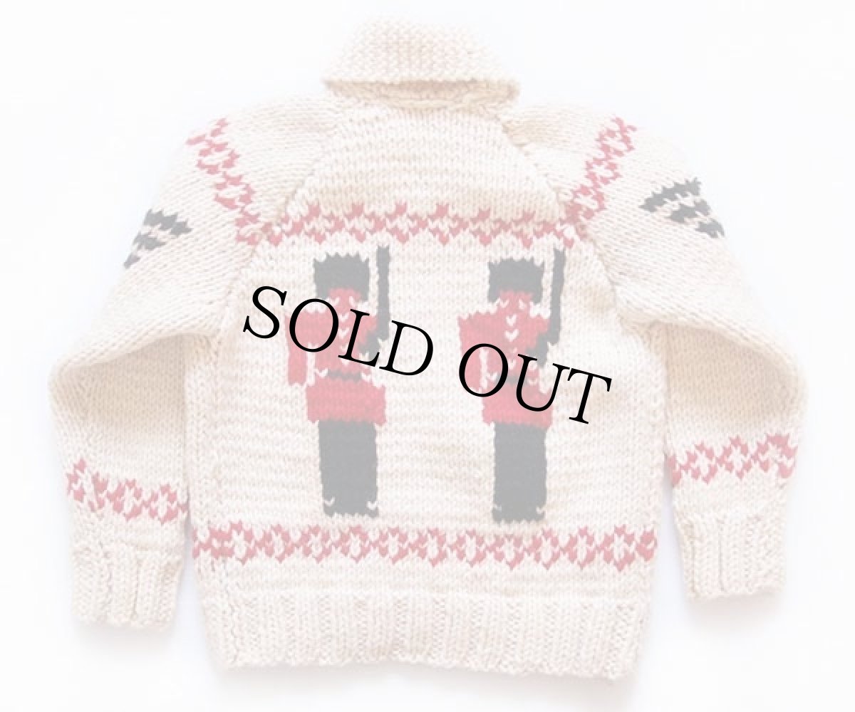 画像2: 60s イギリス近衛兵柄 カウチンセーター キッズ (2)