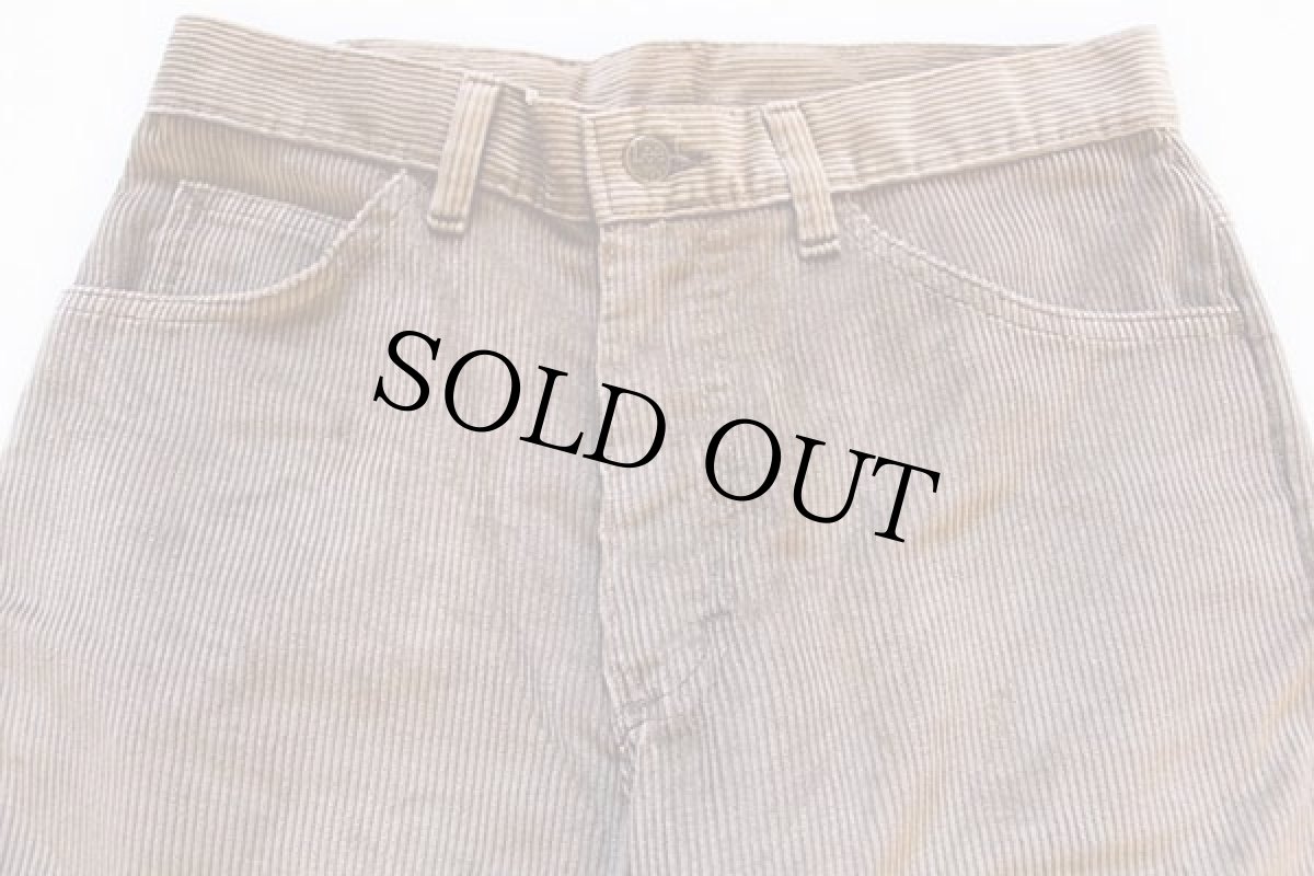 画像3: 80s USA製 Leeリー 200 太畝 コーデュロイパンツ ベージュ w30 L32 (3)