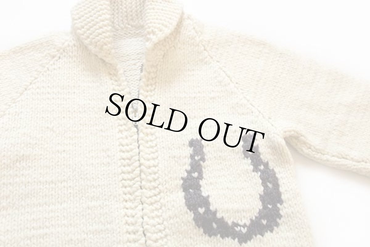 画像3: 馬柄  ウール カウチンセーター★馬蹄 (3)