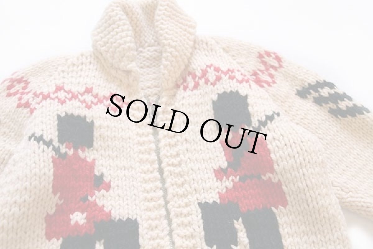 画像3: 60s イギリス近衛兵柄 カウチンセーター キッズ (3)