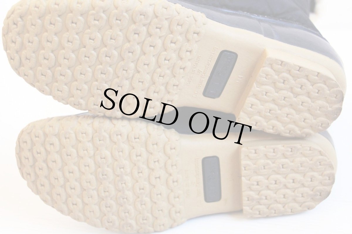 画像4: USA製 L.L.Bean キルティング シアリング ビーンブーツ 黒 7M (4)