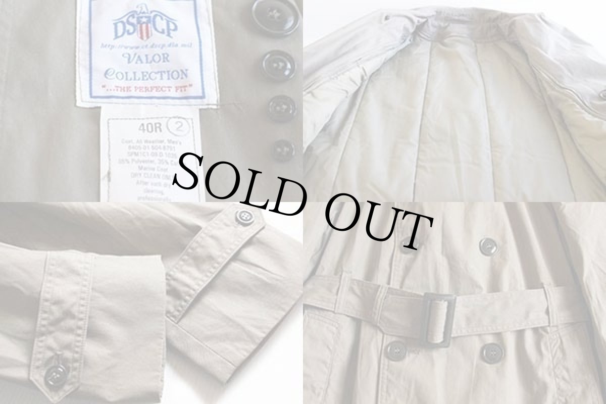 画像3: 00s 米軍 USMC キルティングライナー付き オールウェザー トレンチコート グレーベージュ 40R (3)