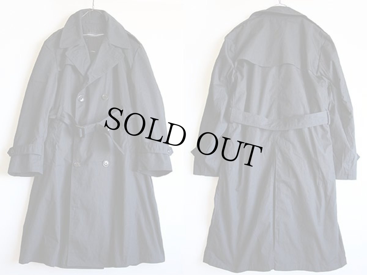 画像2: 90s 米軍 U.S.ARMY ライナー付き オールウェザー トレンチコート 黒 42S (2)