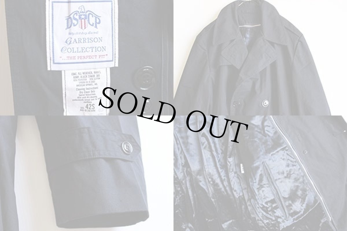 画像3: 90s 米軍 U.S.ARMY ライナー付き オールウェザー トレンチコート 黒 42S (3)