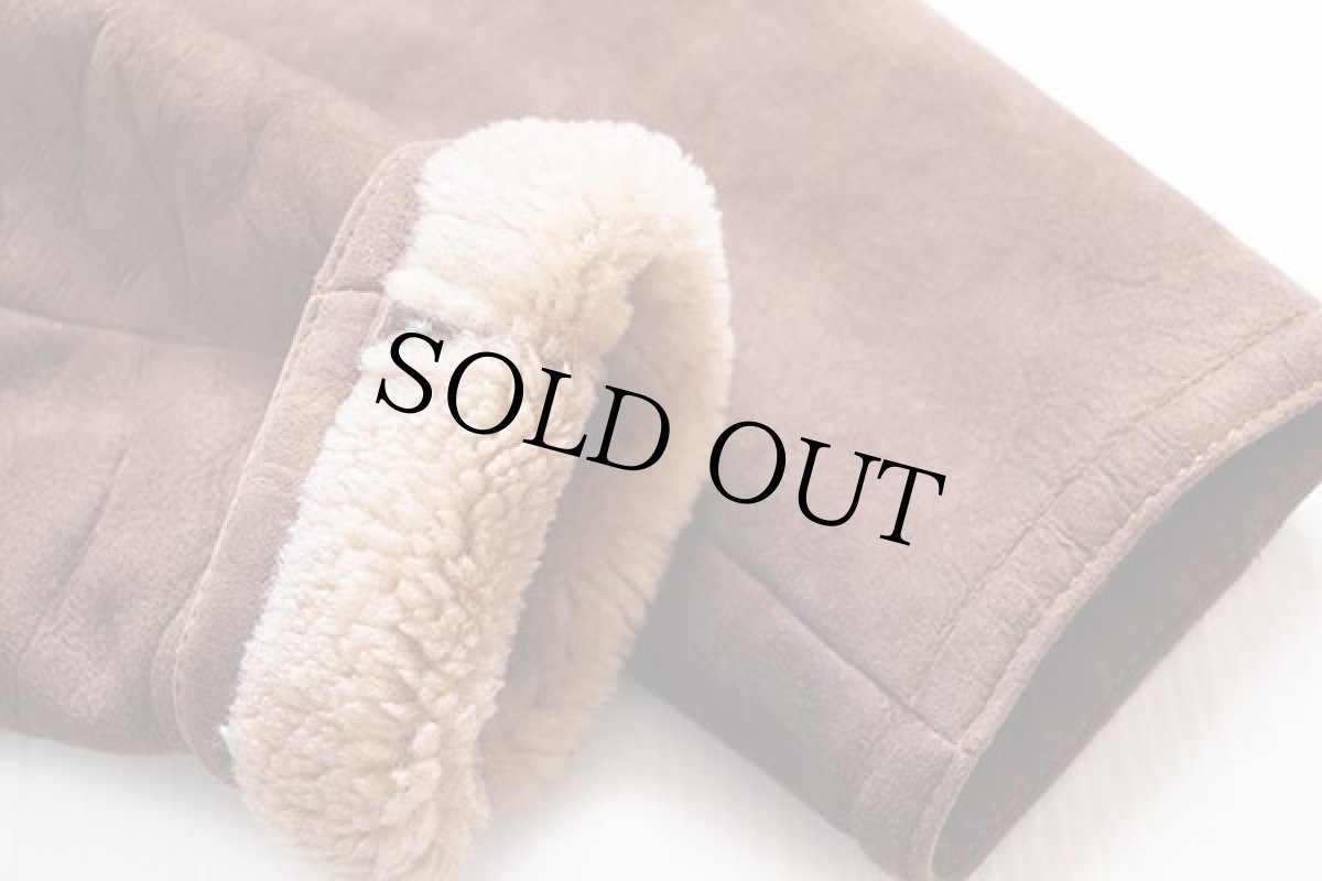 画像7: Sawyer of Napa Californian Spring Lamb ロング リアル ムートンコート ブラウン 10 (7)