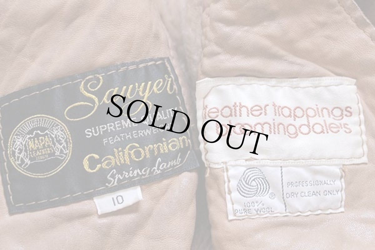 画像4: Sawyer of Napa Californian Spring Lamb ロング リアル ムートンコート ブラウン 10 (4)