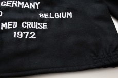 画像7: 70s U.S.NAVY U.S.S. KRETCHMER DER-329 タイガー刺繍 ウール スーベニア ツアージャケット 黒 (7)