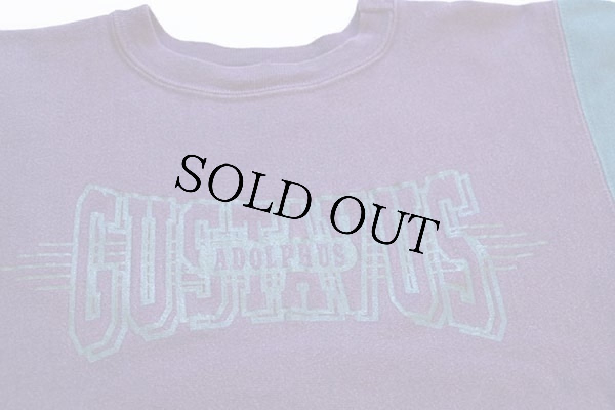 画像3: 90s USA製 Championチャンピオン GUSTAVUS ADOLPHUS クレイジー マルチカラー リバースウィーブ スウェット M (3)