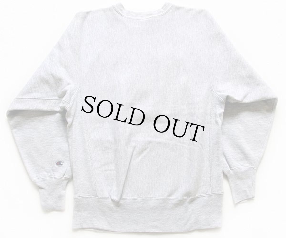 画像2: 90s USA製 Championチャンピオン YALE パッチ リバースウィーブ スウェット 杢グレー L (2)