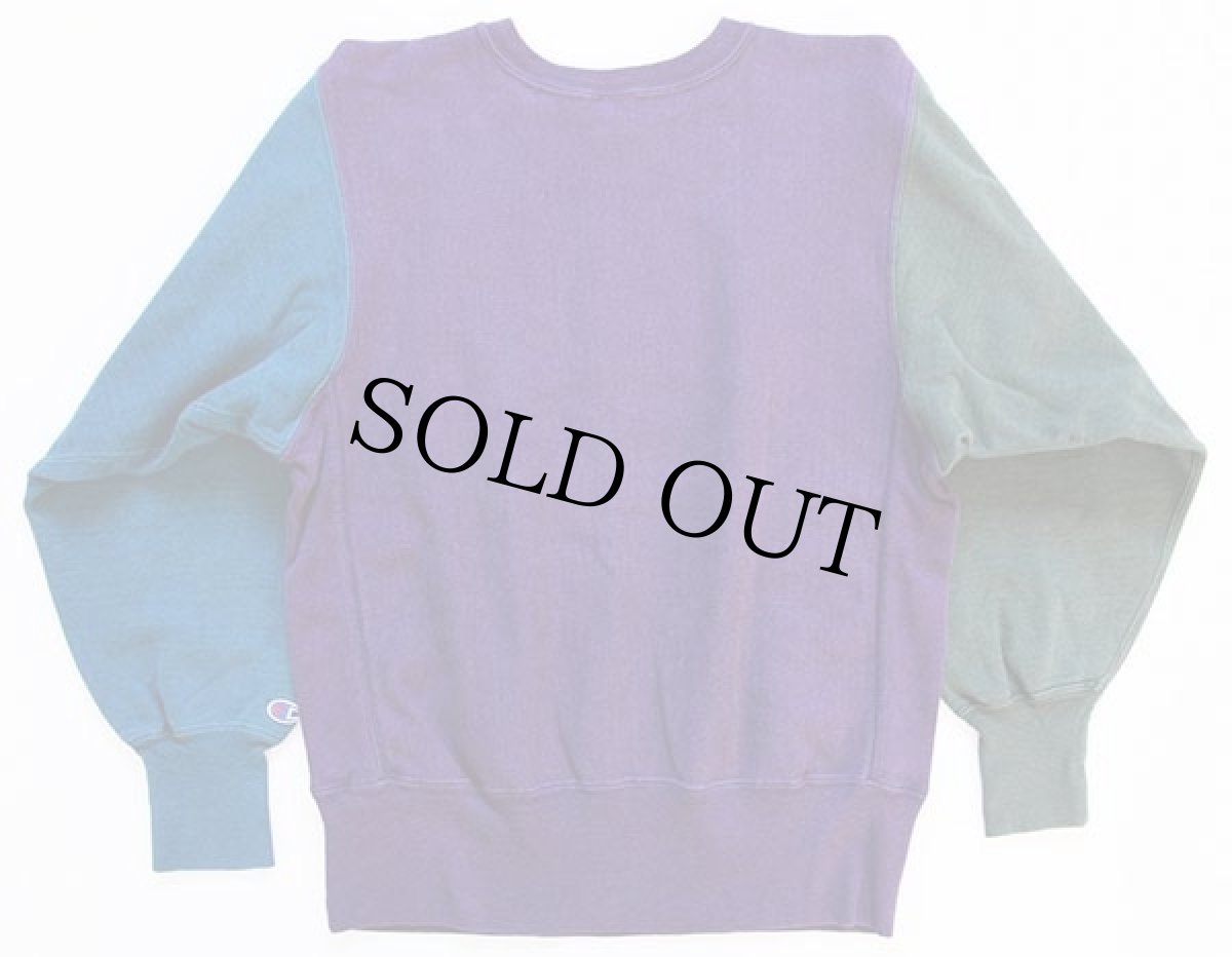 画像2: 90s USA製 Championチャンピオン GUSTAVUS ADOLPHUS クレイジー マルチカラー リバースウィーブ スウェット M (2)